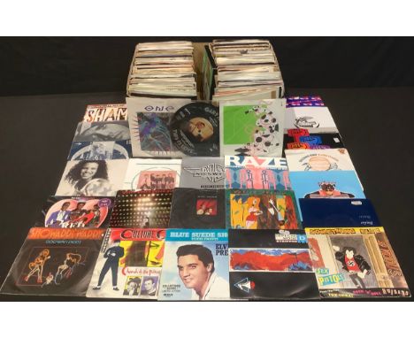 Vinyl Records - 45rpm 7" singles various genres and artists including The Stranglers, The Communards, Deep Purple, Frankie Go