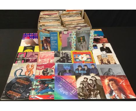 Vinyl Records - 45rpm 7" singles various genres and artists including Elvis Presley picture disc, The Beatles, The Animals, G