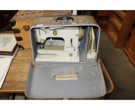 A Bernina sewing machine in fitted case, sold as a collectors item