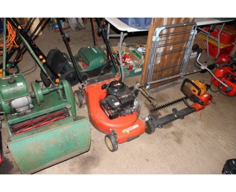 A Mower Land petrol rotary lawn mower