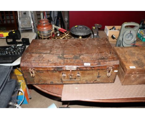 A metal trunk