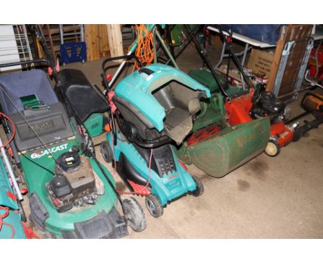 A Bosch electric rotary lawn mower
