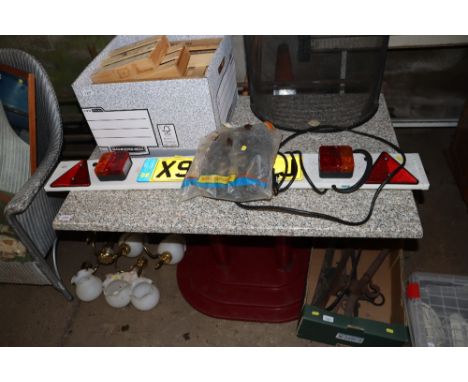 A trailer light board