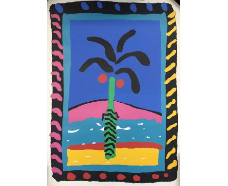 Ruth Adler (British, Contemporary), Two silkscreen prints, titled "Palm" &amp; "Cacti", unframed.