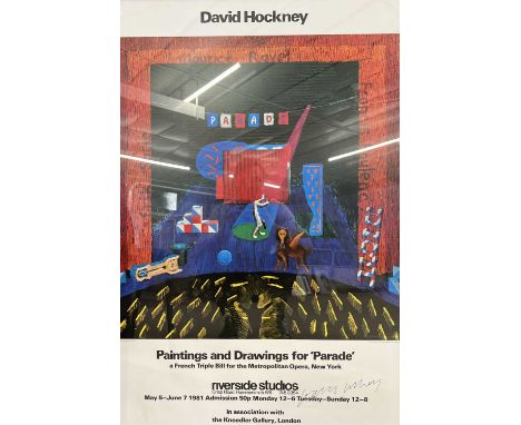 David Hockney RA (British, b.1937 -), 'Paintings and Drawings for 'Parade' a French Triple Bill for the Metropolitan Opera, N