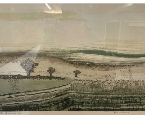 Robert Barnes (British, Contemporary), 'September Sun' etching, signed and inscribed by the artist in the margin, numbered 72