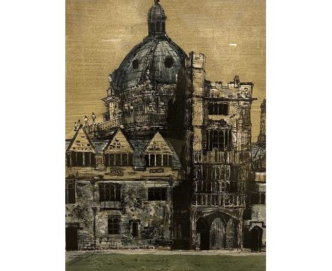 Richard Beer (British 1938-2017), Brasenose College, Limited edition print, number 98/100, signed and inscribed in pencil by 