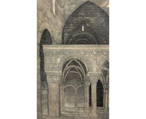 Valerie Thornton (British 1931-1991), 'Serrabone', limited edition coloured etching, numbered 21/60, signed and inscribed in 