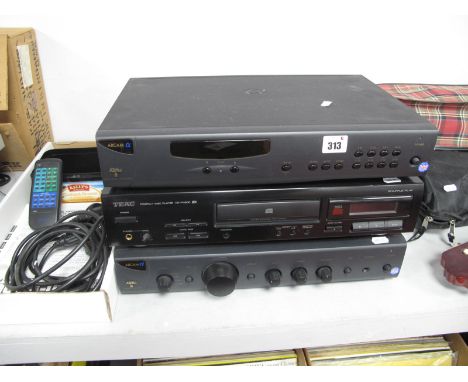 Arcam Alpha 8 Amplifier and Turner, together with a Teac CD - P1160D CD player. All with original paperwork and remote contro
