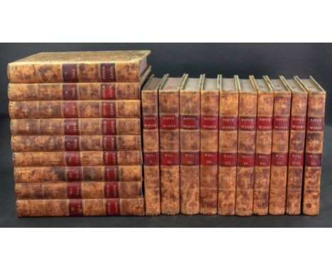 POPE (Alexander) The Works of ..... in Verse and Prose, containing the principal notes of Drs Warburton and Warton ....new ed