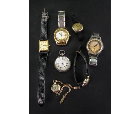 Baume; a yellow metal cased lady's bracelet Incablock wristwatch, the dial with Arabic numerals and baton hour markers, 17 je