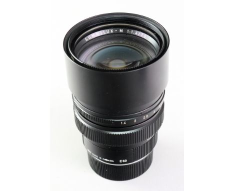 Leitz Summilux-M, 1:1.4/75mm lens, no. 3224273, E60, made in Canada.