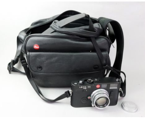 Leica M6 camera, no. 2171205, fitted with an Ernst Leitz GmbH Wetzlar Summicron, f=5cm 1:2 lens, no. 1126966, with Leica M6 i
