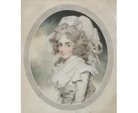 After John Downman, Portrait of a lady, engraving by P W Tomkins, 24 x 20cm, together with ten other engravings (11).