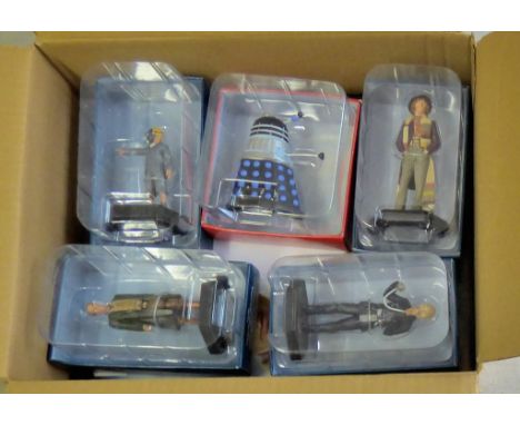 Dr Who-(5) Figures + Magazines-Models-The Eight Doctor ADJ17061-The Empty Child AEK1888-Cod Signa AAI0609-Supreme Dalek-The F