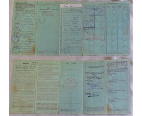 1964 Morris Oxford Traveller - Reg. No. FPF879B. Original registration book issued by Surrey CC. Cover the period to 1967 - 3
