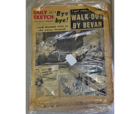 Newspapers(8) - range from 1954-1981 includes Daily Sketch -Eastern Evening News-East Anglian Daily Times etc