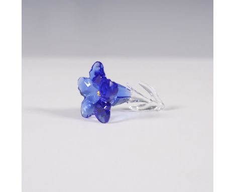 Swarovski crystal figurine featuring the SCS Gentian flower, a membership gift issued in 2020. Inspired by the trumpet-shaped