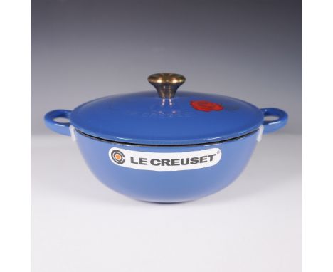 A Le Creuset Beauty and the Beast limited edition soup pot, designed in collaboration with Disney. This French-made enameled 