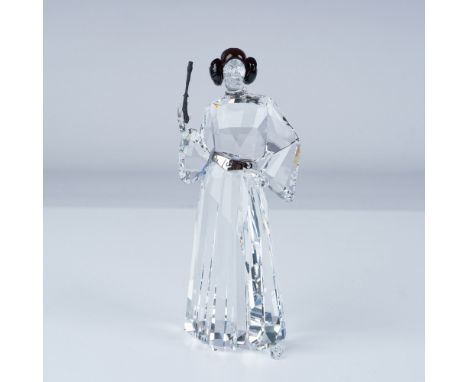 Presenting an exquisite Swarovski crystal figurine depicting Princess Leia from the Star Wars franchise. This piece is expert