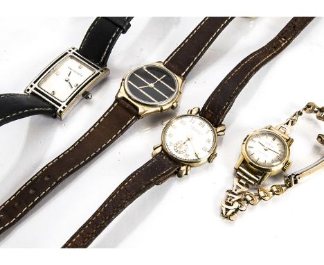 A vintage Omega Ladymatic lady's wristwatch, together with a Kirchoffer example and two others (4) 