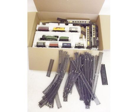 Various Hornby '00' including three Pullman carriages: Jane, Mary and Car 70 plus various track, trucks, wagons and a LNER en