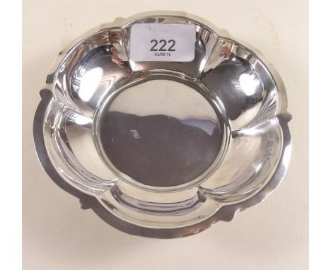 A small silver dish