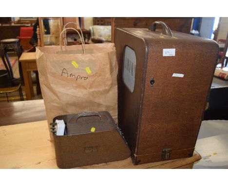 An Ampro New Educational 16mm projector together with speaker, various bulbs and other accessories