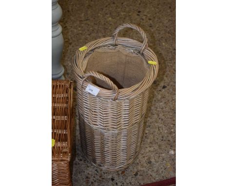 A wicker basket or stick stand