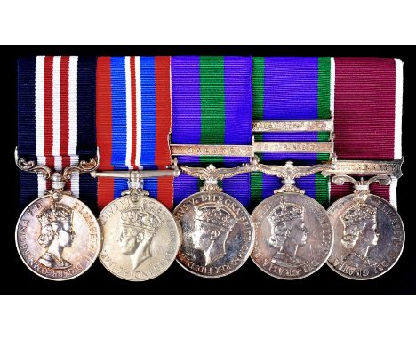 The Malayan Emergency M.M. group to Lieutenant (QGO) Dilman Rai, 1st Battalion 7th Gurkha Rifles: Military Medal, Elizabeth I