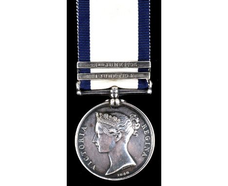 A Glorious 1st of June Naval General Service Medal to Landsman Michael Kinsale, H.M.S. Valiant, two clasps, 1 June 1794, 23rd