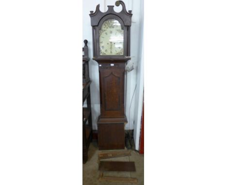 A 19th Century oak longcase clock