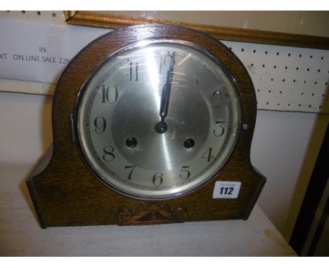OAK MANTLE CLOCK