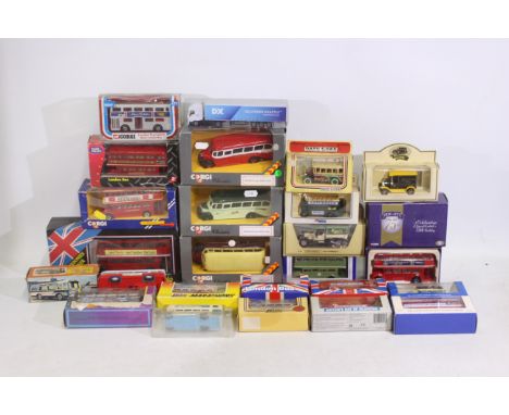 Corgi, Matchbox, Lledo, Solido, Other - 24 x boxed model buses - Lot includes a limited edition Corgi #CC82304 'London Transp
