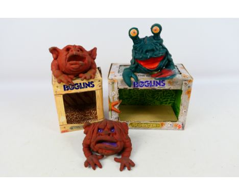 Mattel - Ideal - A trio of vintage Boglins. Lot consists of a Mattel boxed #1938 Soggy Boglins Aquatic 'Slobter'; an Ideal #9