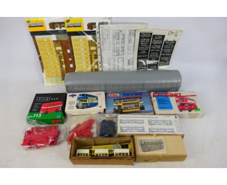 Superquick - Pirate Models - Kiel Kraft - MTS - A group of bus and tube train model kits including Leyland Titan PD3, Routema