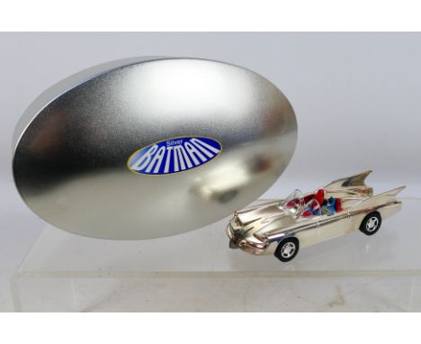 Corgi - Silver Batman - A Limited Edition for collectors magazine Silver Plated 1960s Batmobile with Batman figure. This item