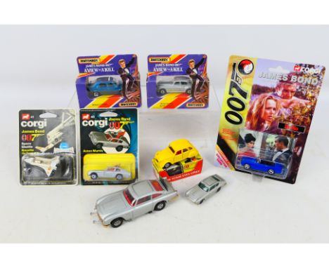 Corgi - Matchbox - Husky - A mainly boxed / carded collectible group of  predominately 1:64 diecast 'James Bond' themed model