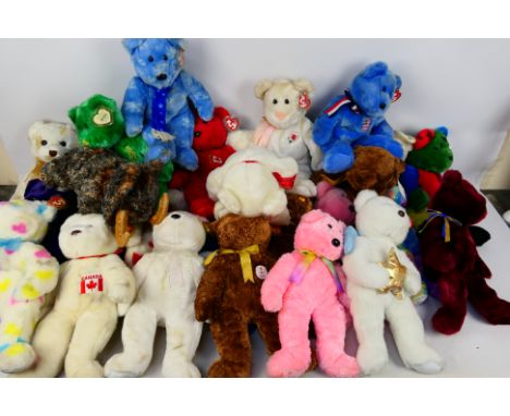 Ty Beanies - A loose collection of approximately 29 Ty Beanies. Lot includes Giganto; Herald; Clubby VI and similar. Conditio