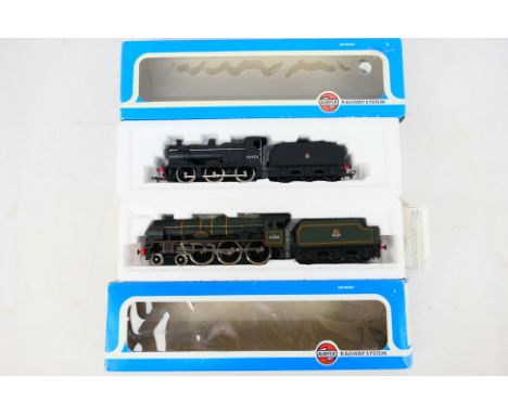 Mainline - Two boxed OO gauge steam locomotives and tenders. Lot consists of Airfix #54123-9 Class 4F Fowler 0-6-0 Op.No. 444