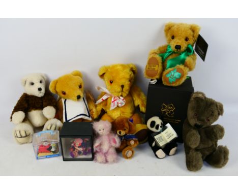 Merrythought - Windy Ridge Bears - Others - A boxed Merrythought Limited Edition London 2012 Olympic Bear with a small group 