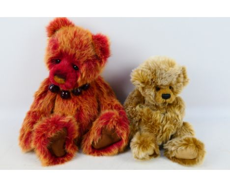 Charlie Bears - Two unbagged Charlie Bears by Isabelle Lee. Lot includes CB104685 'Taomi' (46cms); with CB193747C 'Heather' (
