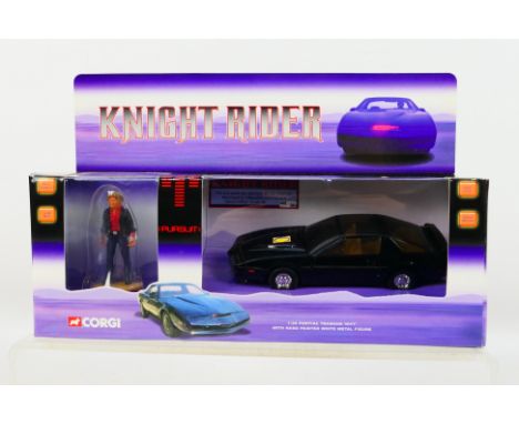 Corgi - A boxed limited edition 1/36 scale Knight Rider Pontiac Transam KITT with Hand painted White metal Figure. This item 