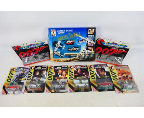 Matchbox - Micro Machines - Corgi - A boxed / carded collection of 'James Bond' themed diecast. Lot includes Matchbox James B