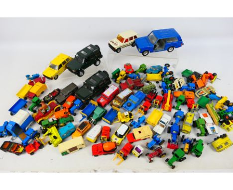 Matchbox - Corgi - ERTL - Others - An assortment of over 70 unboxed diecast vehicles to include #38 Camper, #13 Snorkel Fire 