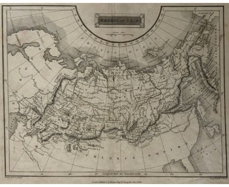 &nbsp;
THIS IS A FINE 1826 MAP OF RUSSIA IN ASIA, DRAWN BY J. ASSHETON AND ENGRAVED BY J. SHURY.
THIS BEAUTIFULLY DRAWN BLACK