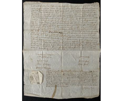 

ANTIQUE MANUSCRIPT 1693 

App.size: 30cm x 39cm