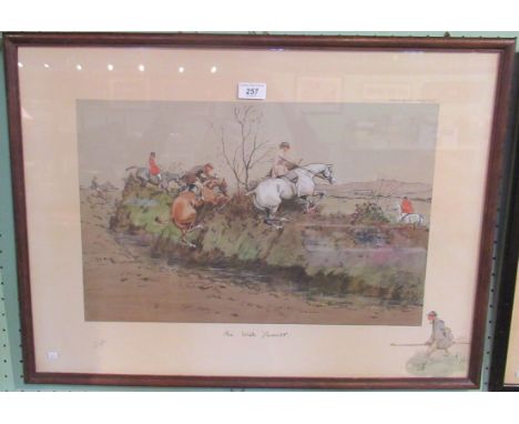 Snaffles, a framed and glazed coloured lithograph 'An Irish Yawner'. 