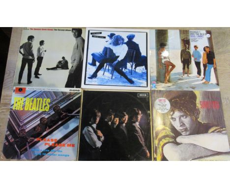 Approximately 50 vinyl LP's to include The Rolling Stones, The Beatles; Please Please Me, Revolver and other albums, John Len