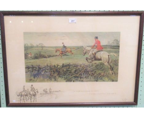 Snaffles, a framed and glazed coloured lithograph 'If there is a paradise on earth it is this! it is this! it is this!'. Sign